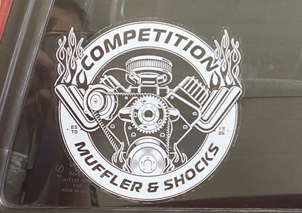 Competition Muffler Decal